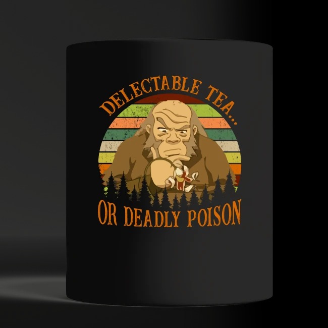 Iroh delectable tea or deadly poison black mug