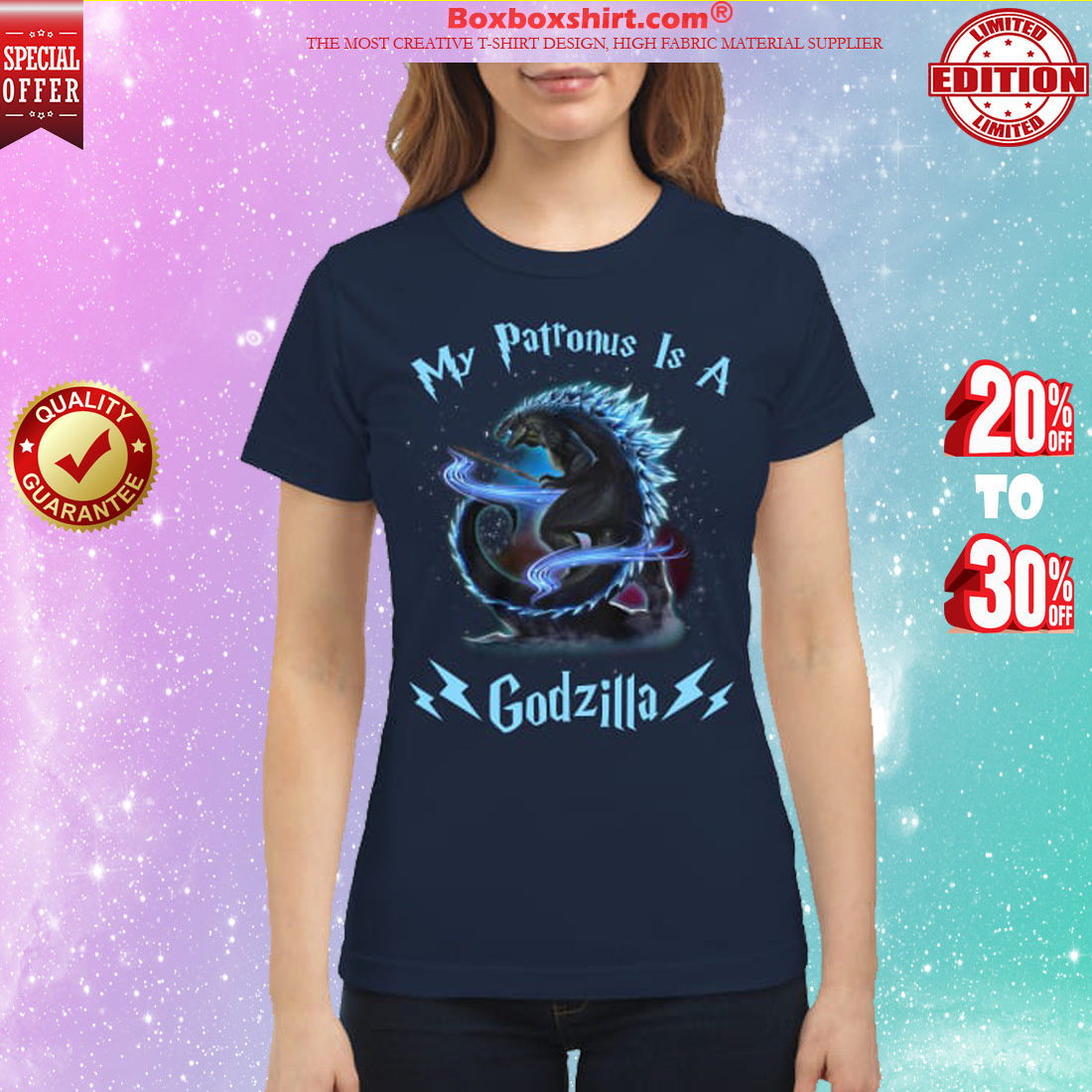 My Patronus is a Godzilla classic shirt