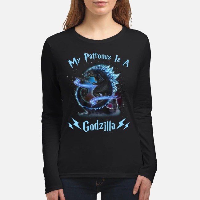 My Patronus is a Godzilla women's long sleeved shirt