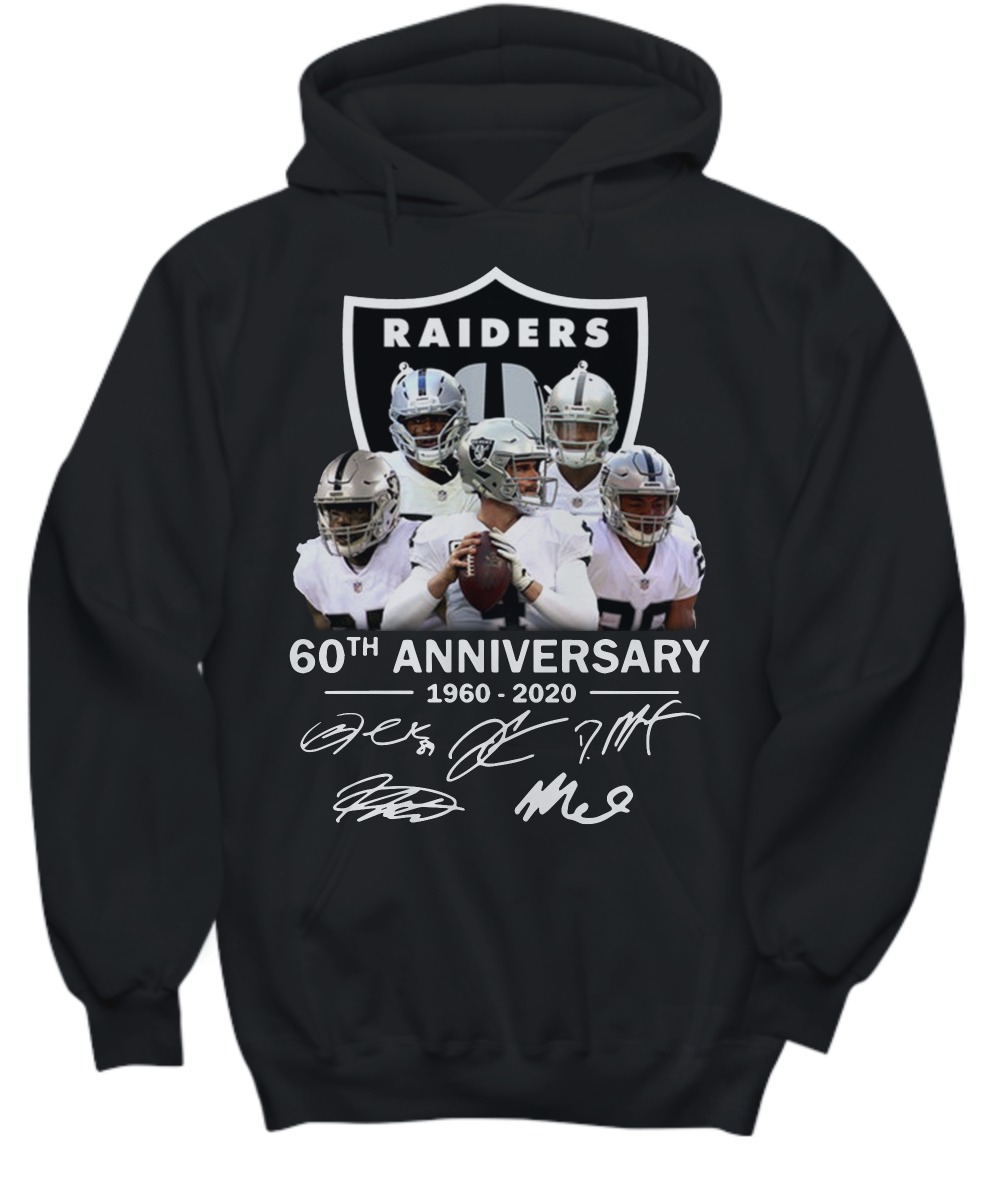 Oakland Raiders 60th anniversary 1960 2020 shirt and hoodie