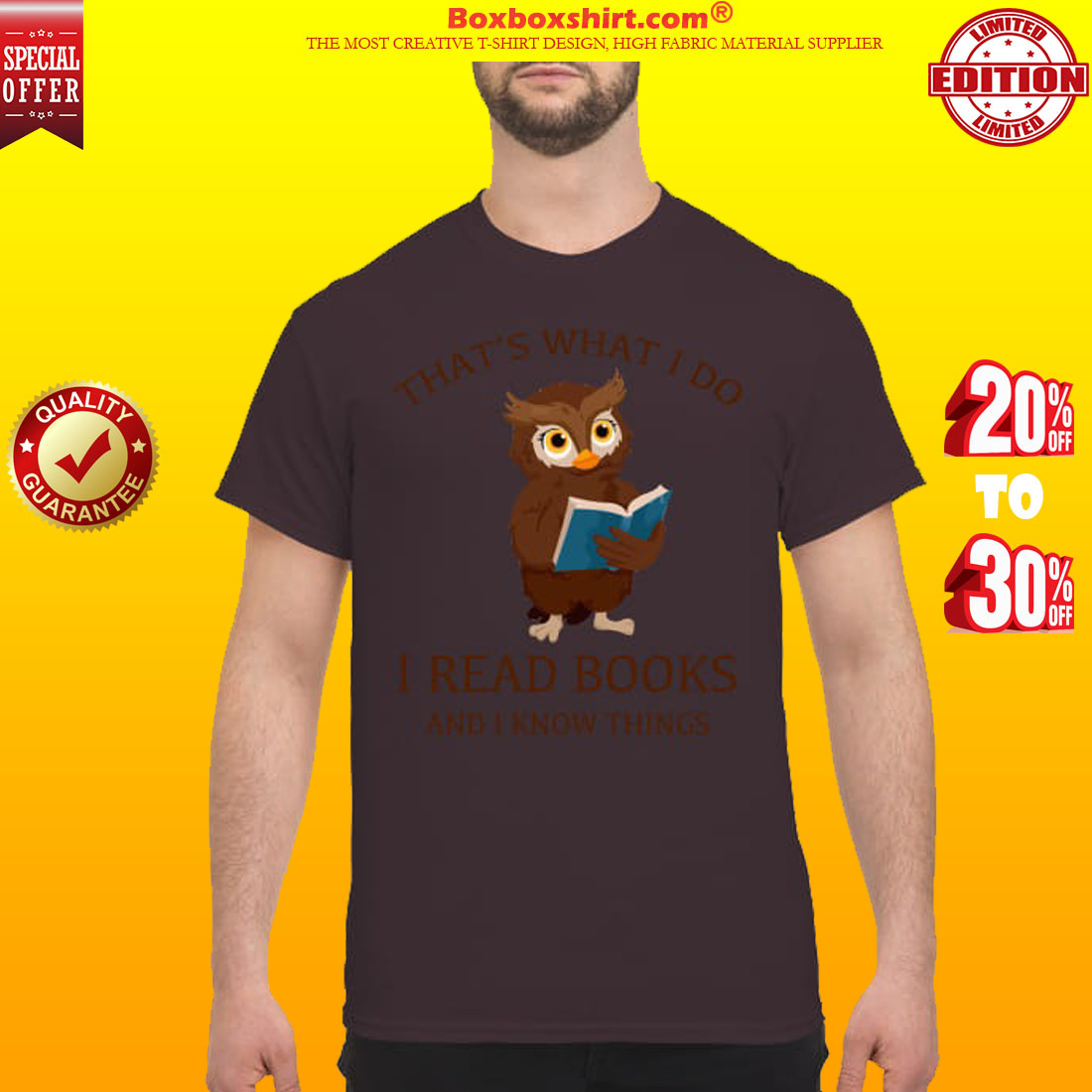 Owl that's what I do I read books and I know things classic shirt