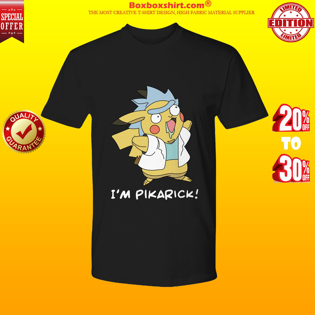 Pikachu Im pikarick premium tee shirt