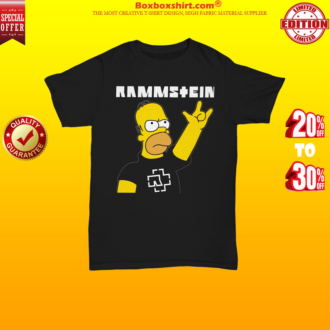 Rammstein simpson shirt