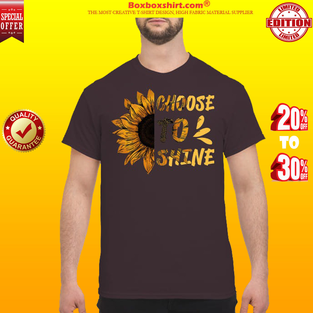 Sunflower choose to shine classic shirt