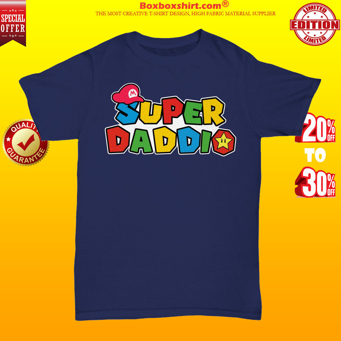 Super daddio unisex tee shirt