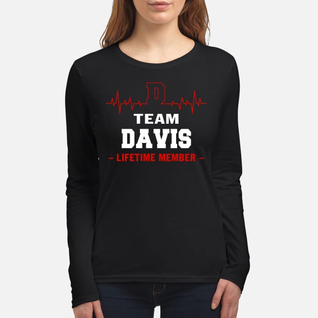 Team Davis Lifetime member women's long sleeved shirt