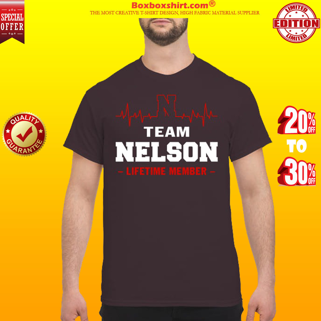 Team Nelson lifetime member classic shirt