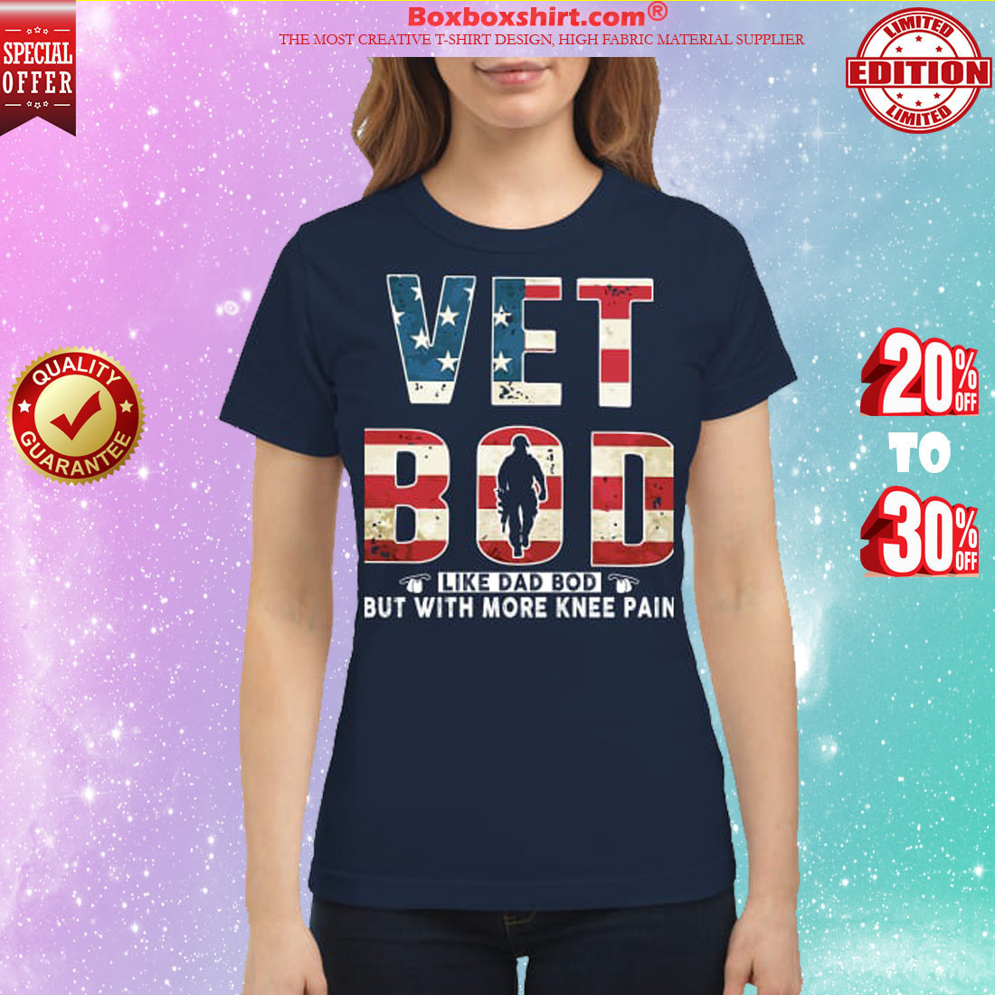 Vet Bod like dad dod but with more knee pain classic shirt