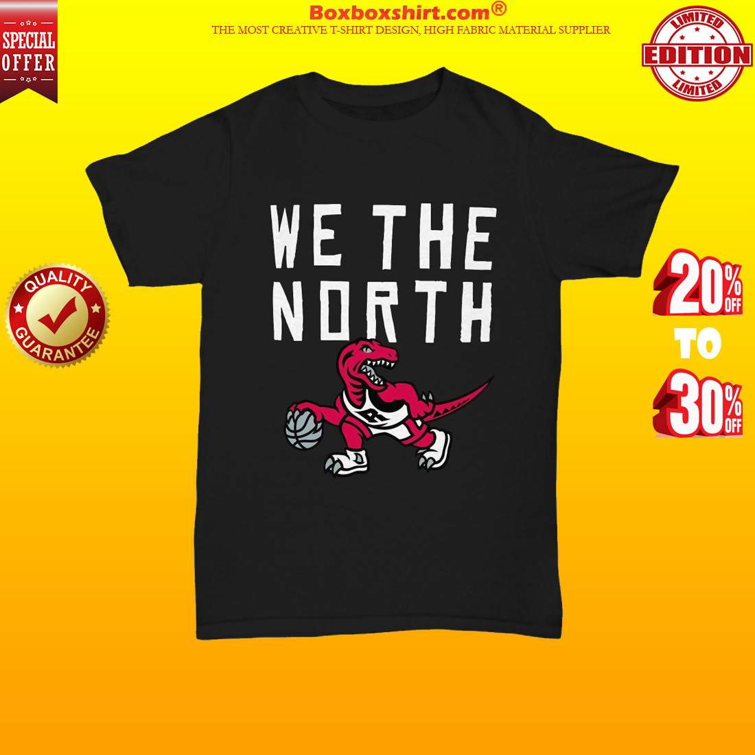 We the North Toronto raptors dinosaur shirt