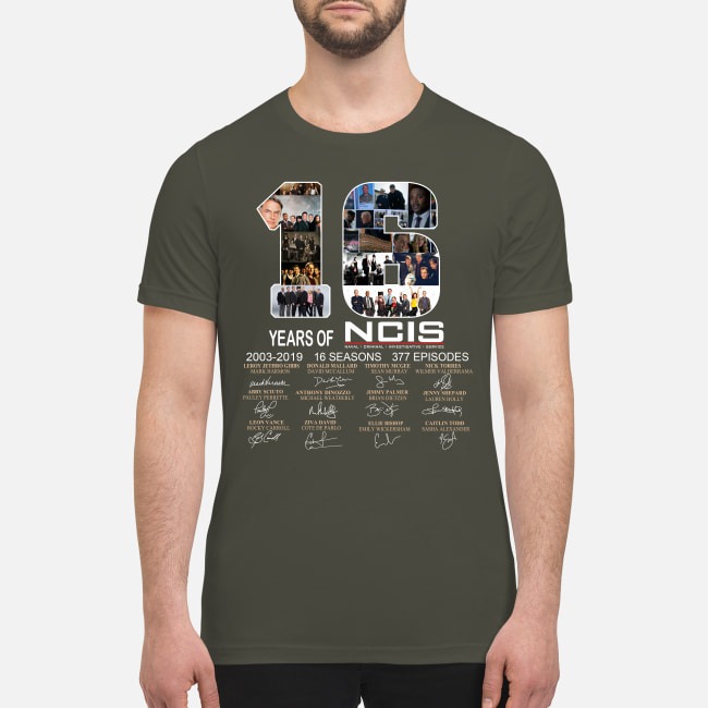 16 years of NCIS 2003 2019 premium men's shirt