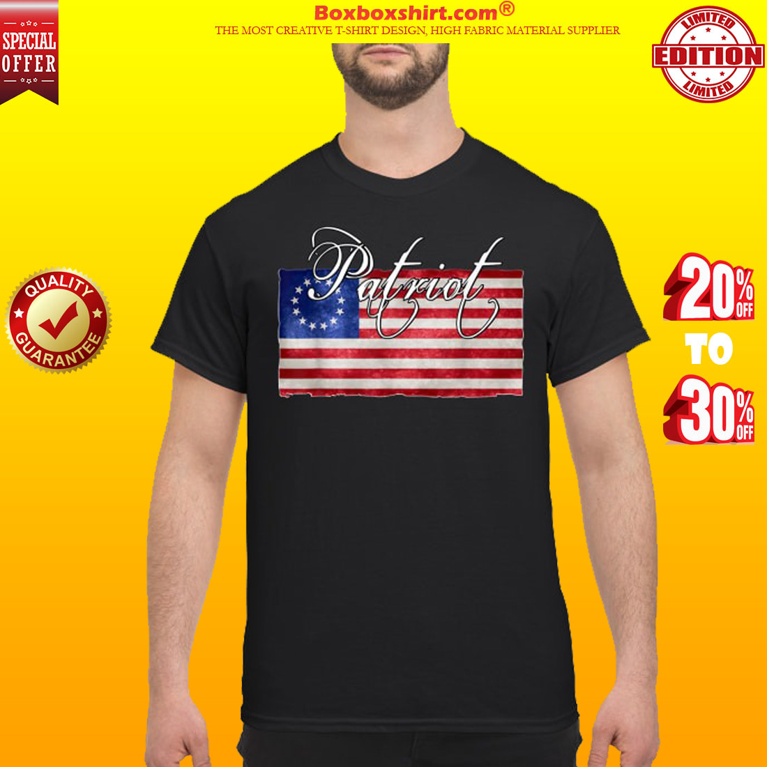 American betsy ross flag Patriot classic shirt