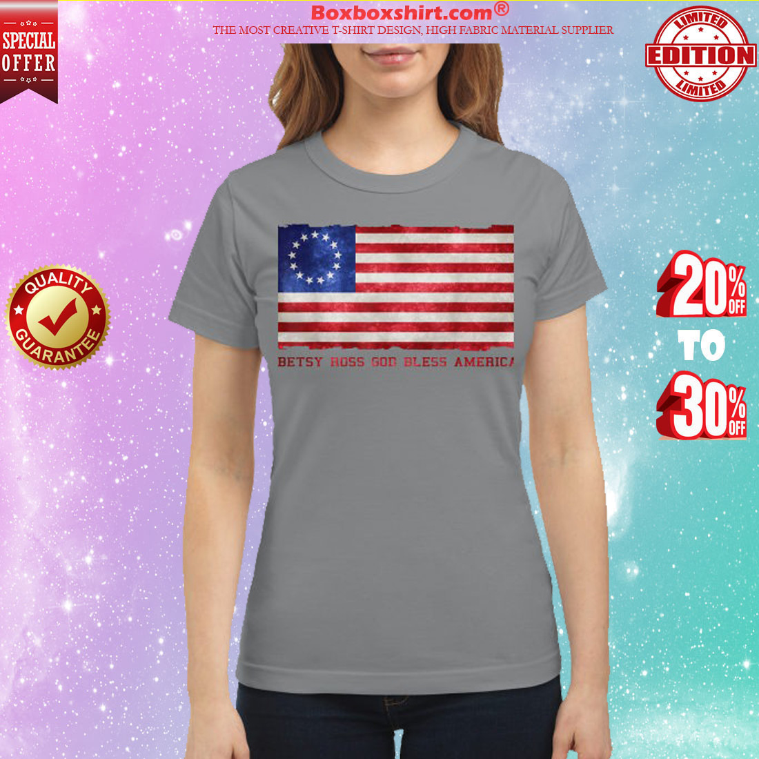 Betsy Ross God bless America classic shirt