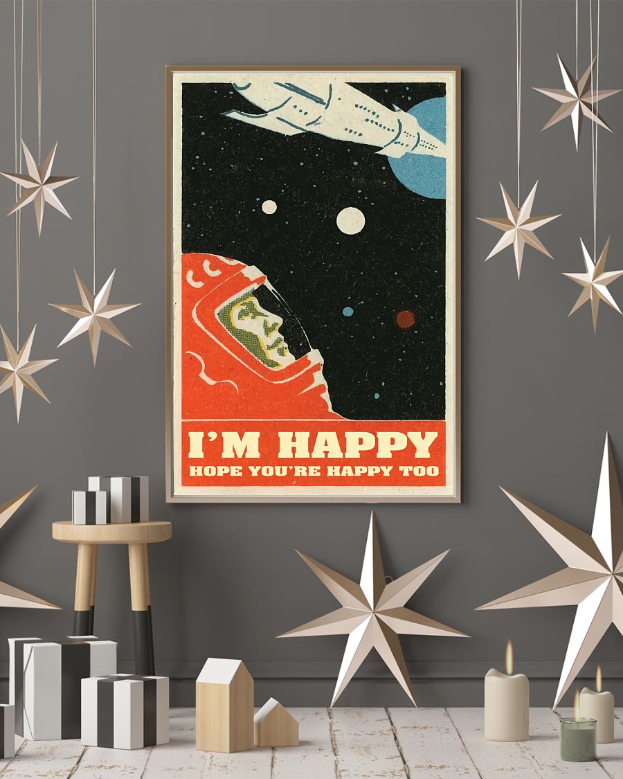 David Bowie I'm happy hope you're happy too cool poster