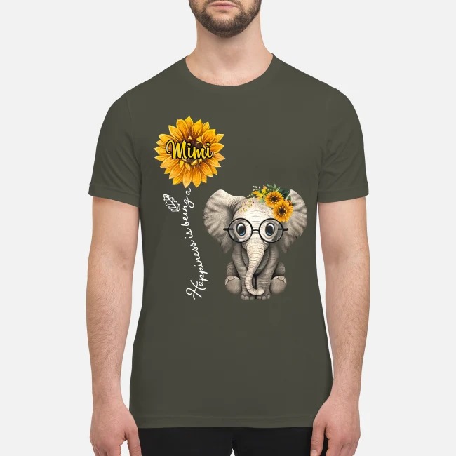 Elephant happiness is being a mimi premium men's shirt