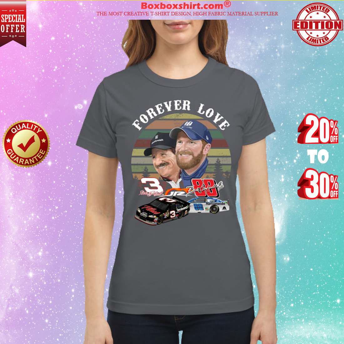 Forever love Dale Earnhardt jr and Dale Earnhardt classic shirt