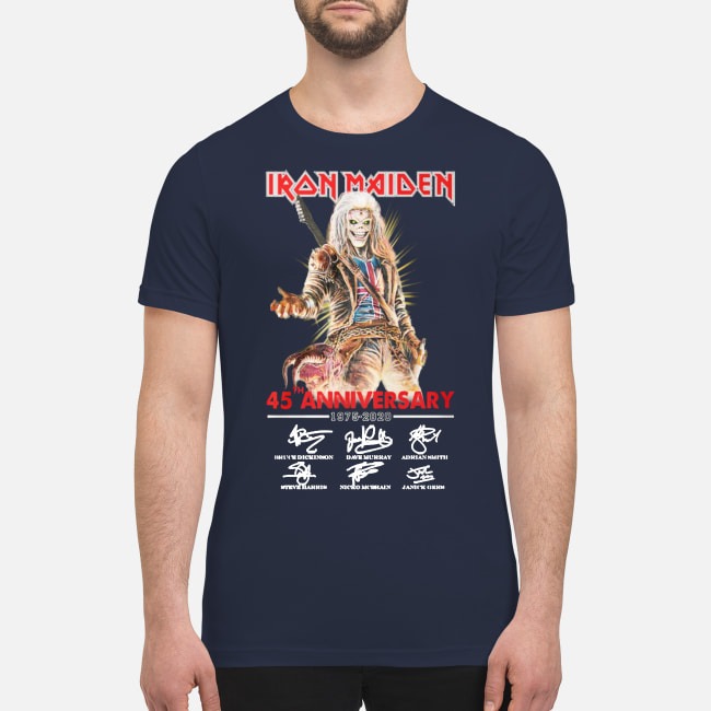 Iron Maiden 45th anniversary 1975 2020 premium men's shirt