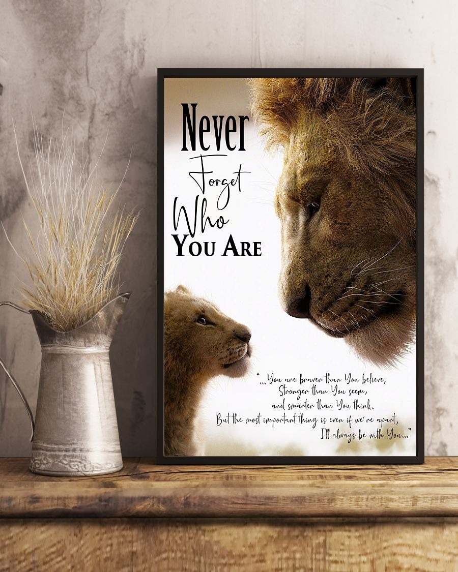 Lion king Never forget who you are hot poster