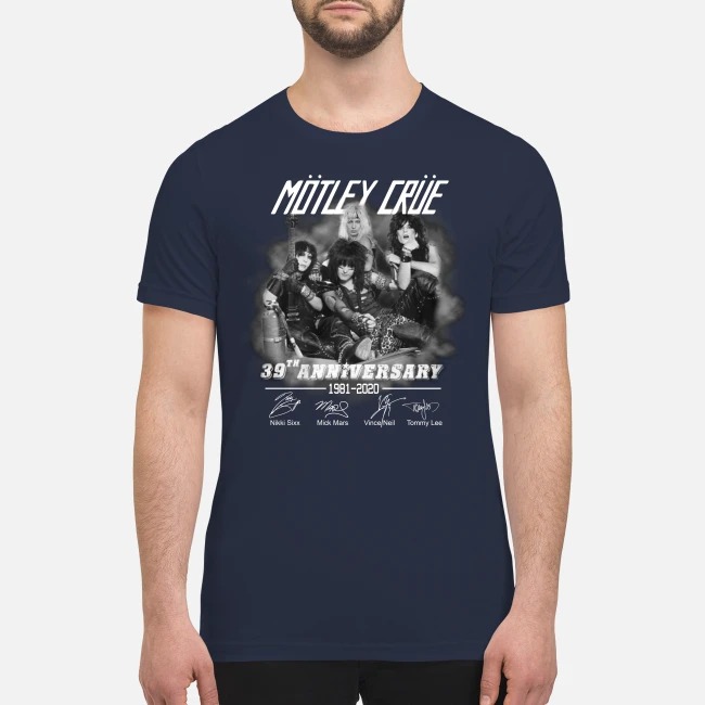 Motley Crue 39th anniversary 1981 2020 premium men's shirt