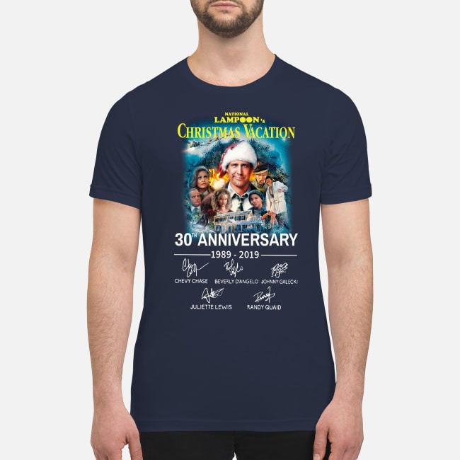 National lampoon's christmas vacation 30th anniversary 1989 2019 premium men's shirt