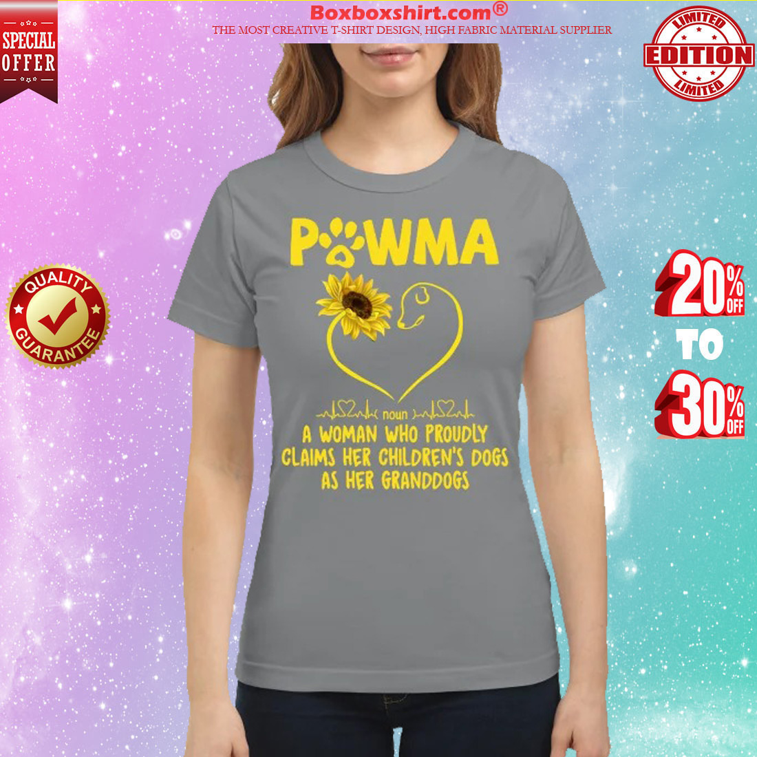 Pawma a woman who proudly claims her children dogs as her grandogs classic shirt