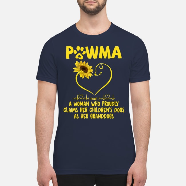 Pawma a woman who proudly claims her children dogs as her grandogs premium men's shirt