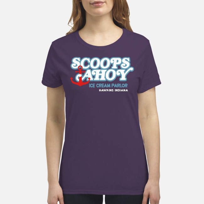 Scoopsahoy ice cream parlor premium women's shirt