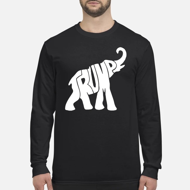 Trump elephant men's long sleeved shirt