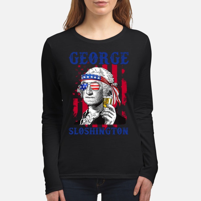 US America George Sloshington women's long sleeved shirt