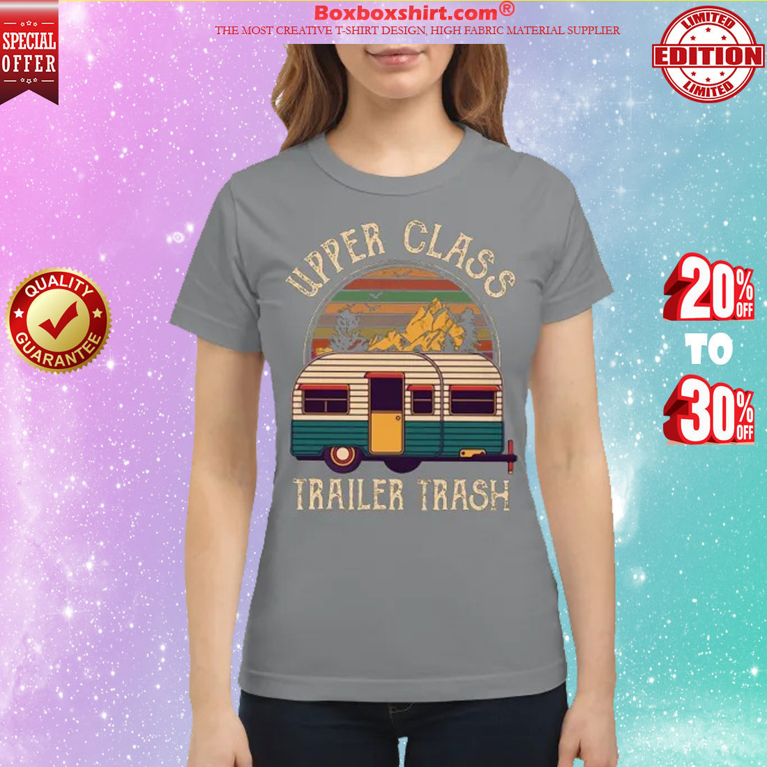 Upper class trailer trash classic shirt