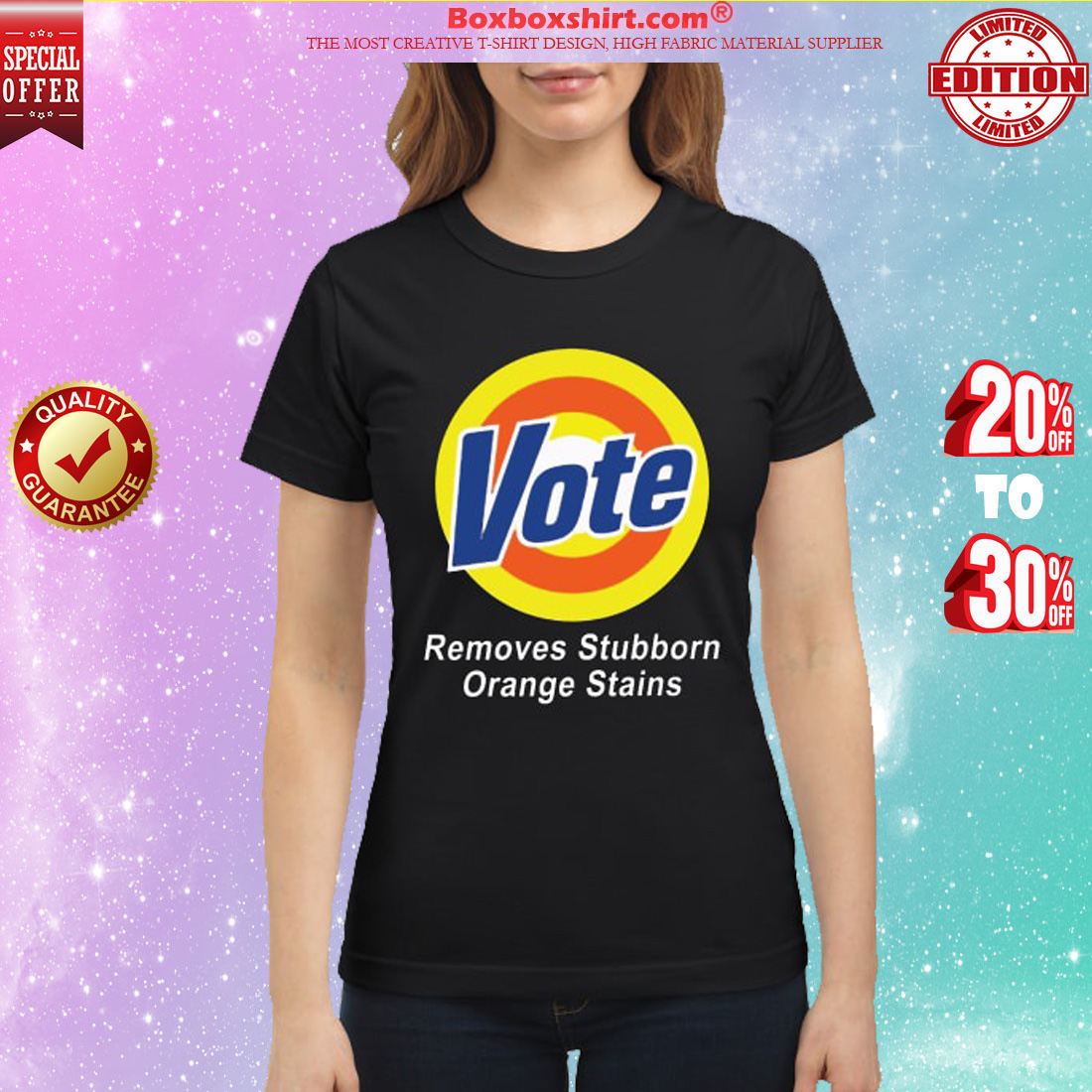 Vote remove stubborn orange stains classic shirt