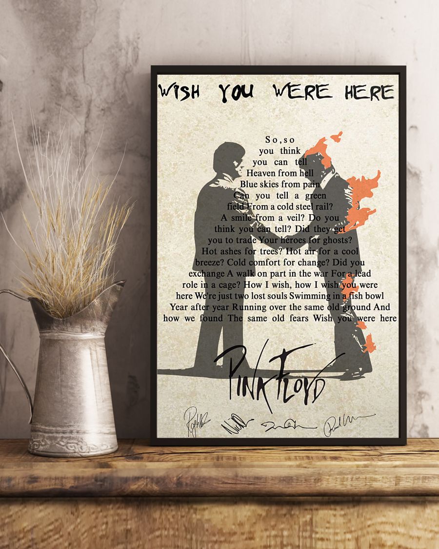 Wish you were here Pink Floyd hot poster