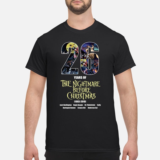 26 years of the nightmare before Christmas shirt