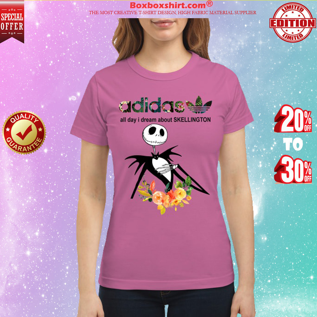 Adidas all day I dream about Jack Skellington classic shirt
