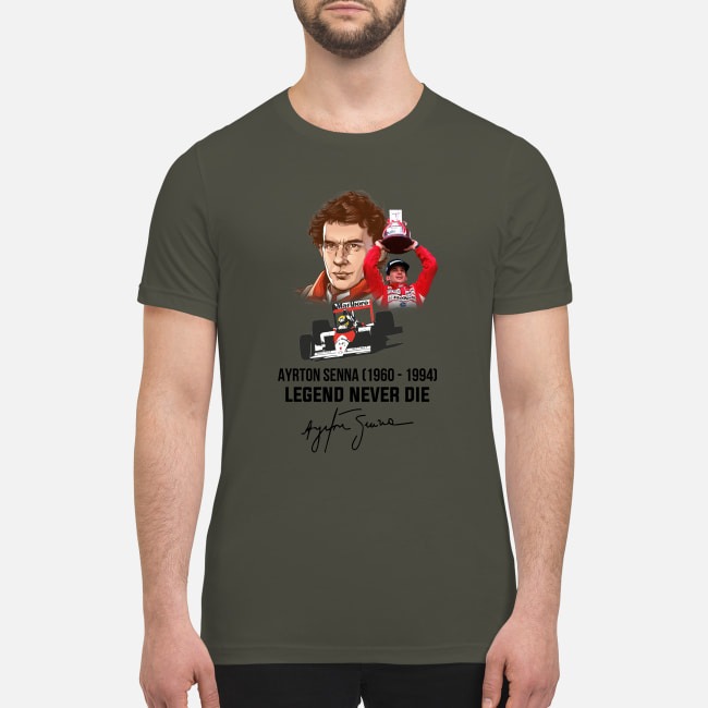 Ayrton senna legend never die premium men's shirt