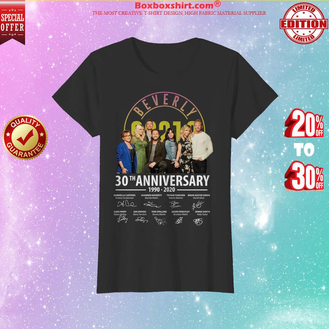Beverly hills 90210 30th anniversary classic shirt