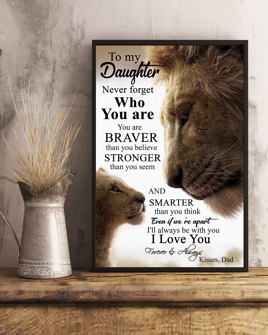 Lion King To my daughter never forget who you are cool poster