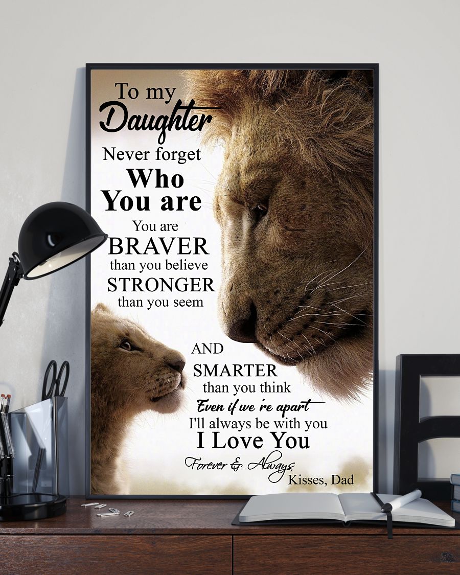 Lion King To my daughter never forget who you are posters