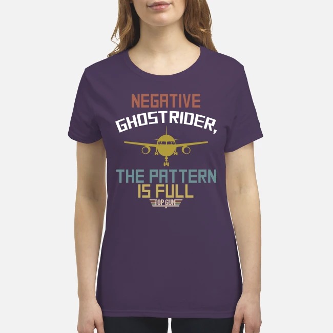 Negative ghostrider the pattern is full premium women's shirt