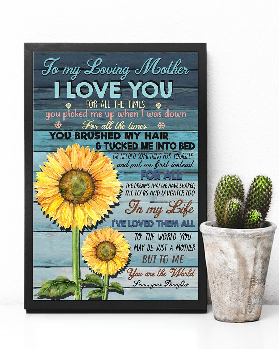 To my loving mother I love you poster 4