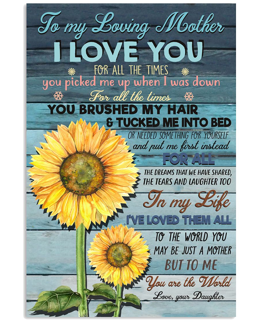 To my loving mother I love you poster 6