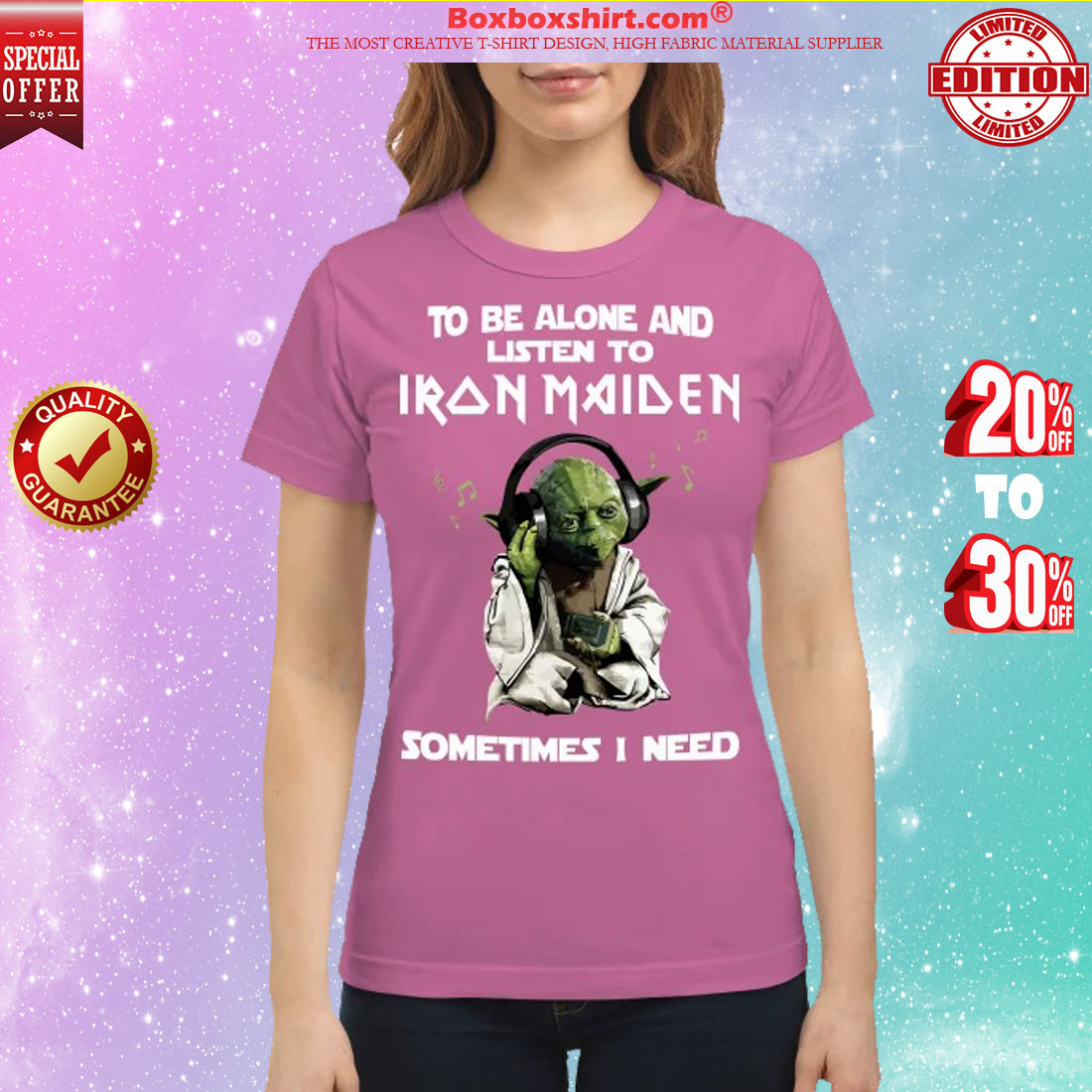 Yoga to be alone and listen to Iron Maiden someimes I need classic shirt