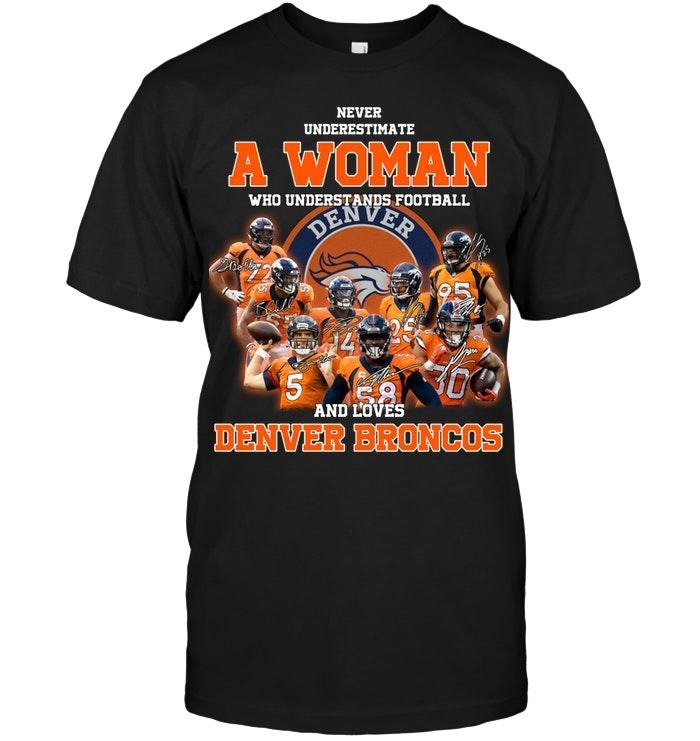 A woman who love Denver Broncos classic shirt