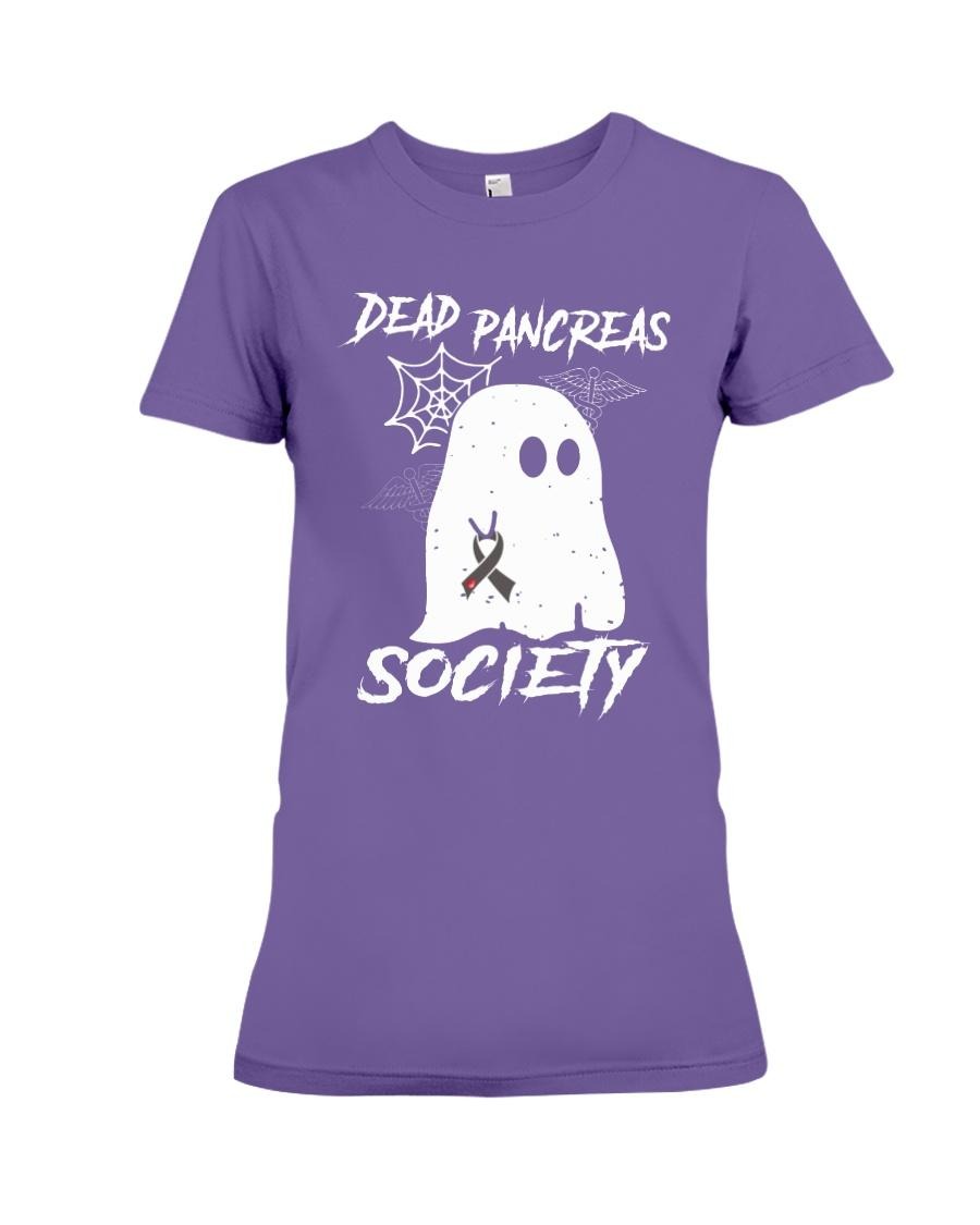 Dead pancreas society premium ladies shirt
