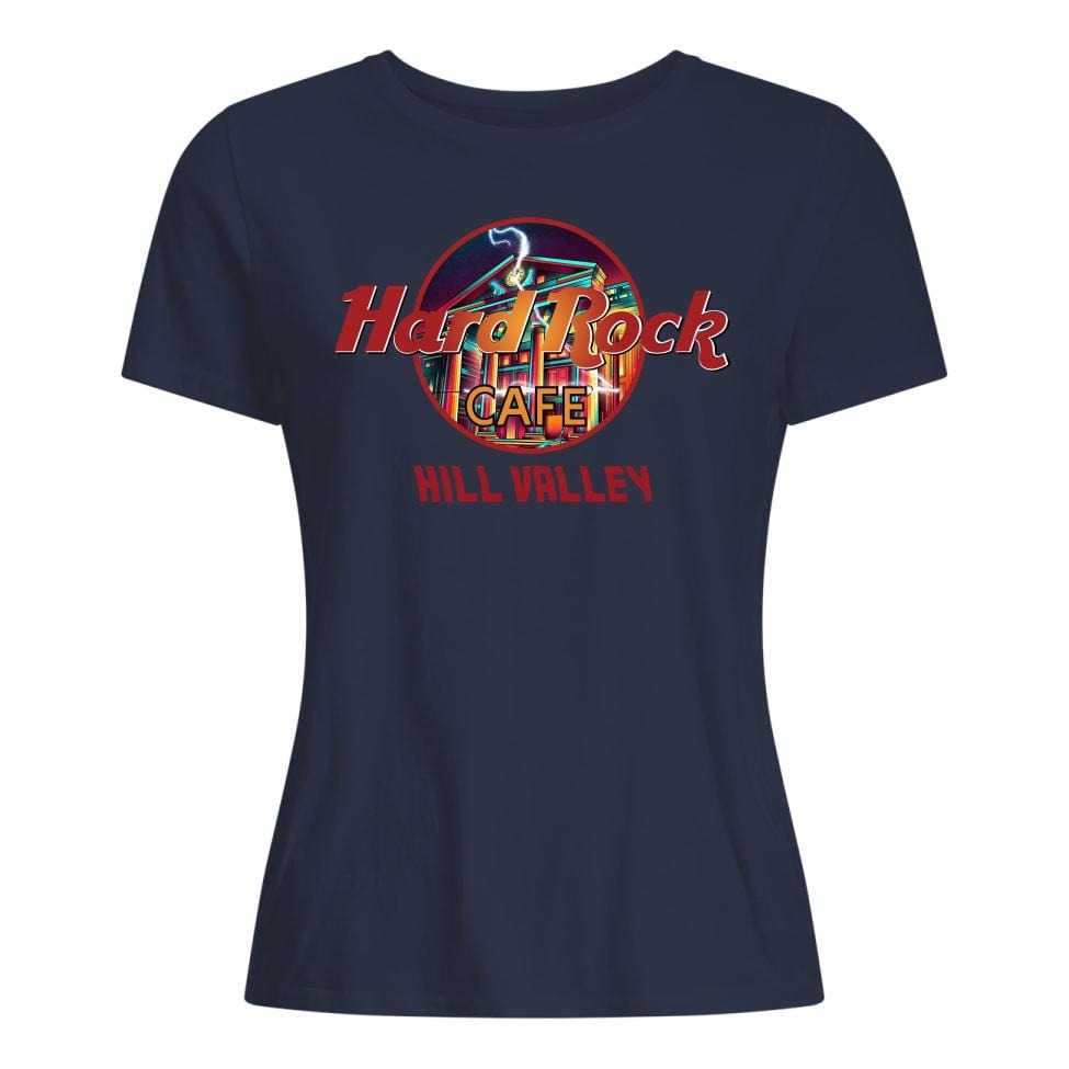 Hard rock cafe Hill valley premium women's shirt