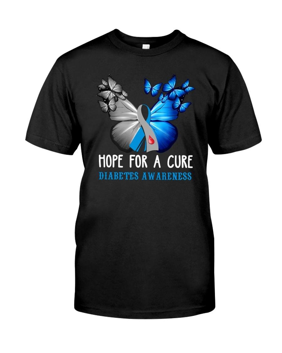 Hope for a cure diabiates awareness classic shirt