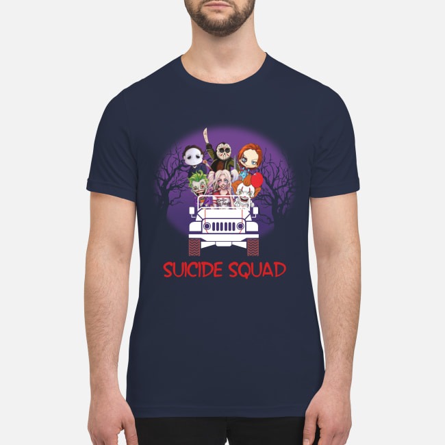 Horror movie sucide squad premium men's shirt