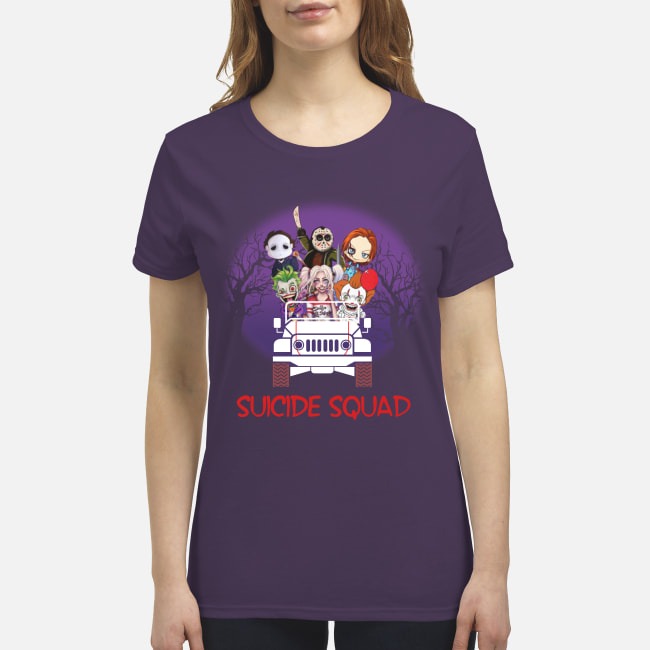 Horror movie sucide squad premium women's shirt
