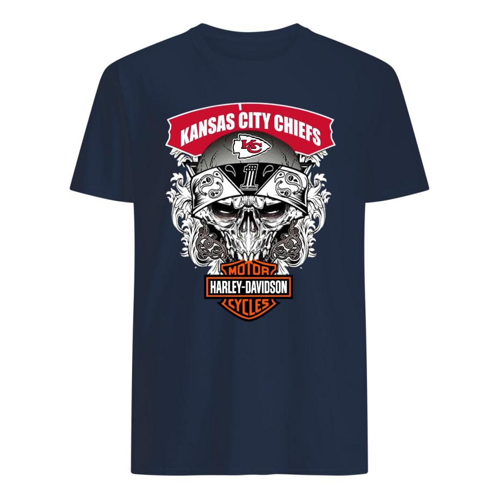 Kansas city chiefs motor Harley davidson shirts