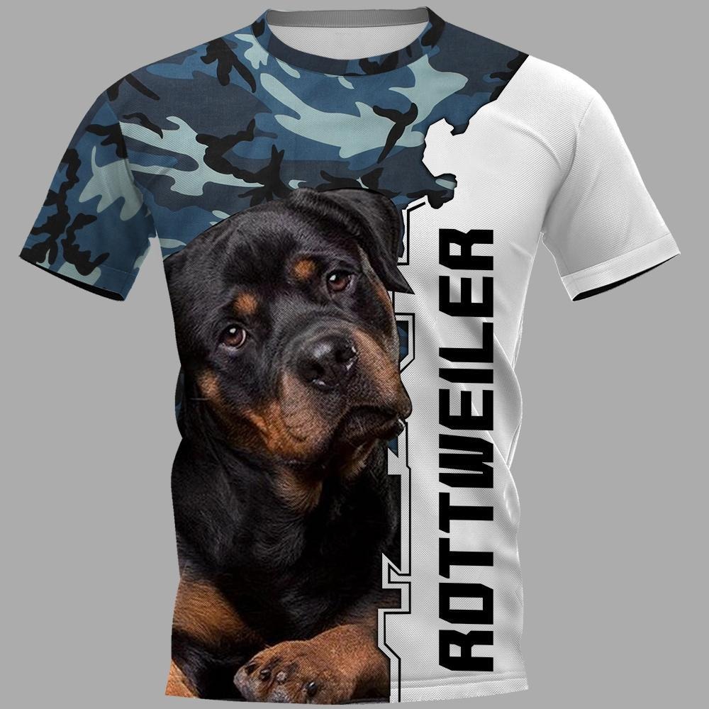 Rottweiler 3d shirt and hoodie and unisex tee