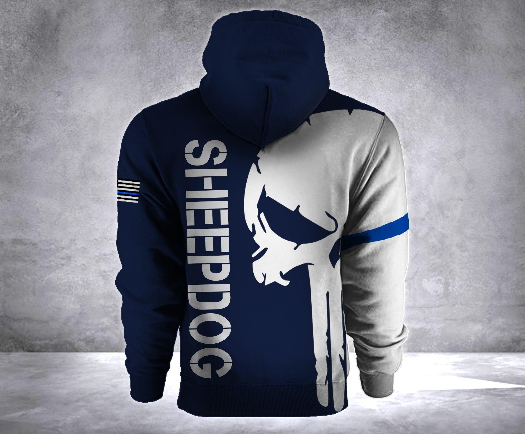 Sheepdog skull 3d shirt an hot hoodie